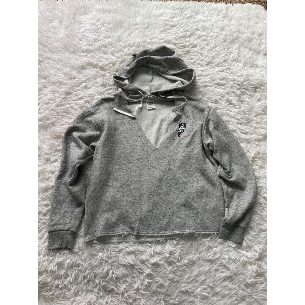 PINK Victoria's Secret Ohio State University Deep V-Neck Cut Out Pullover Hoodie